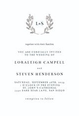 Tiny Wreath - Wedding Invitation